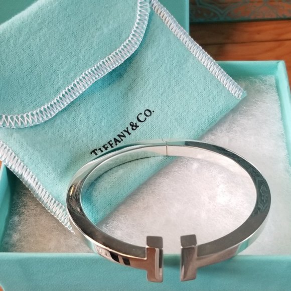 Tiffany T Square Bracelet Silver on 